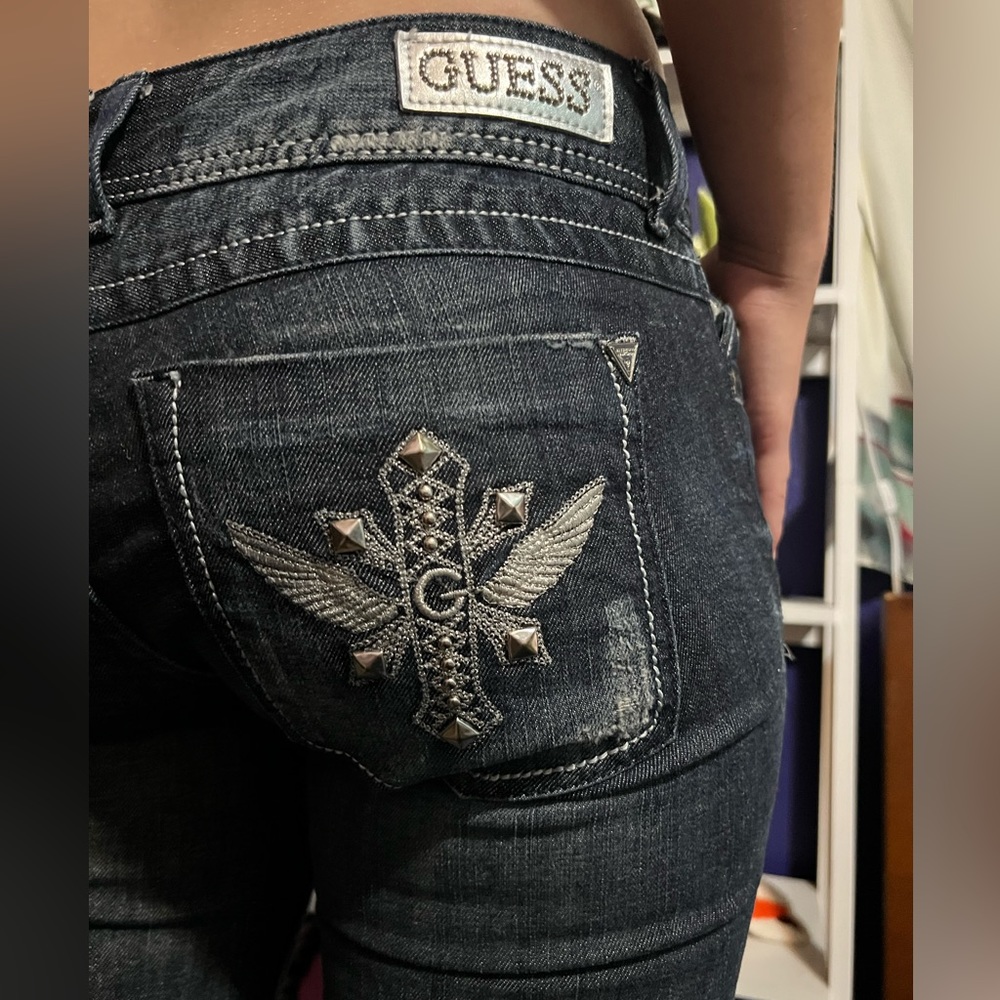 Guess low rise Jeans womens size 30 daredevil bootcut #2